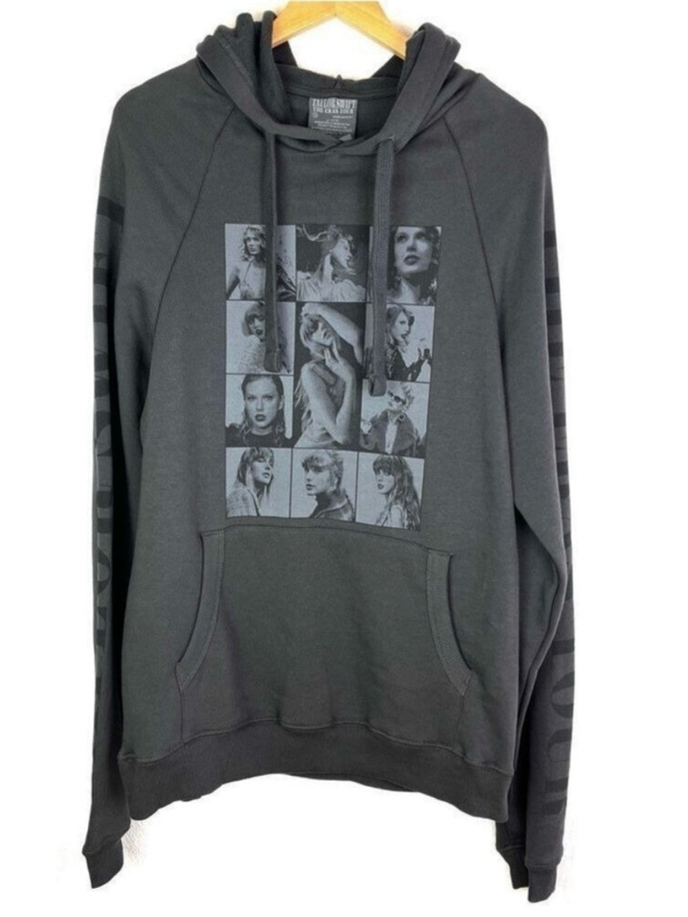 Like New Taylor Swift Eras Tour 2023-2024 Dark Gray Hoodie Oversized small